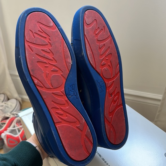 Christian Louboutin Junior High Top Cobalt Blue - Picture 5 of 5
